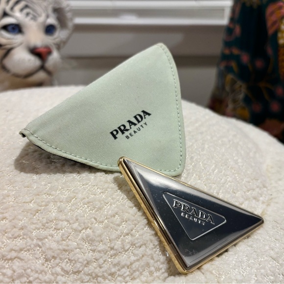 Prada Beauty Mint Green and Gold Accessory - Picture 1 of 5